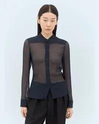 Chloé Silk Crêpon Blouse Navy