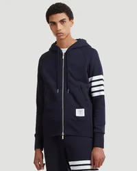 Thom Browne 4 Bar Hooded Sweatshirt Navy