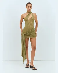 Aya Muse Leia Mini Dress Green