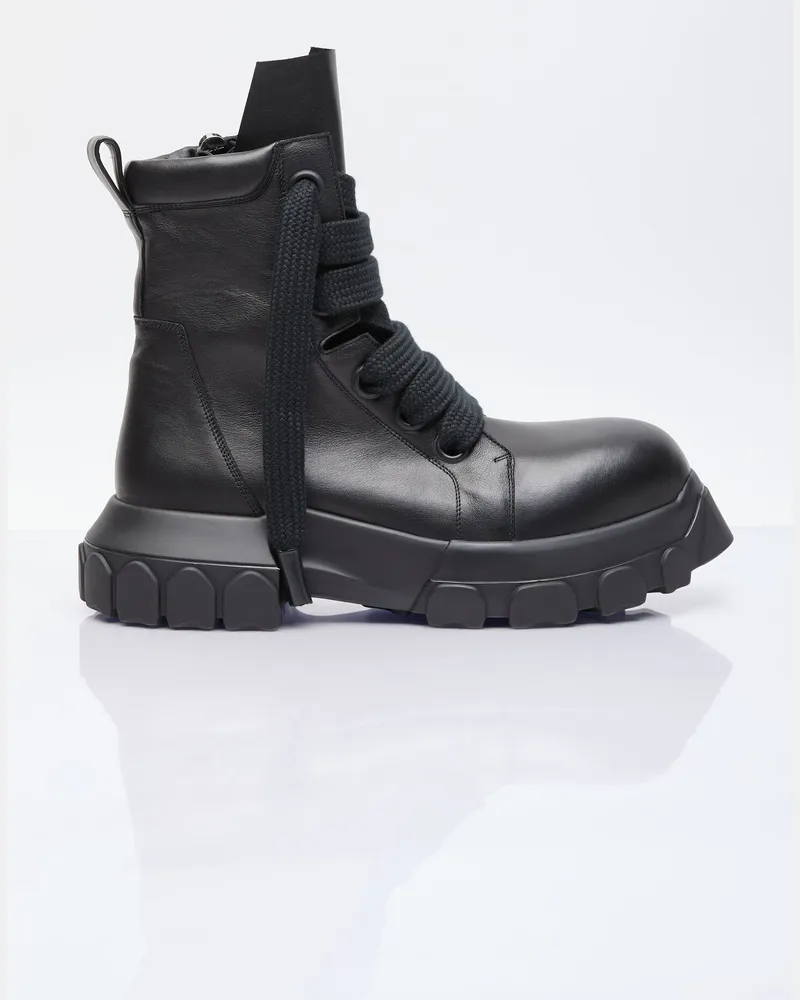 Rick Owens Jumbo Laced Bozo Tractor Boots Black