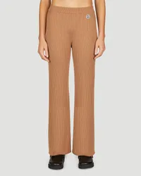 Moncler Knit Rib Pant Brown