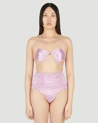 Isa Boulder Sculpture Bikini Top Pink