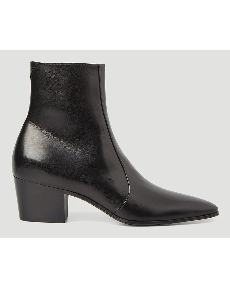 Saint Laurent Vassili Ankle Boots Black