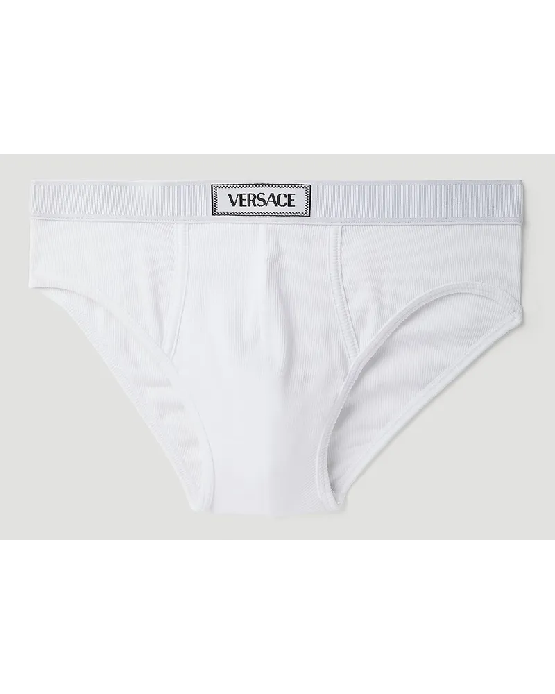 Versace 90s Logo Briefs White