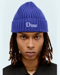 Dime Logo Emboidery Classic Beanie Hat Blue