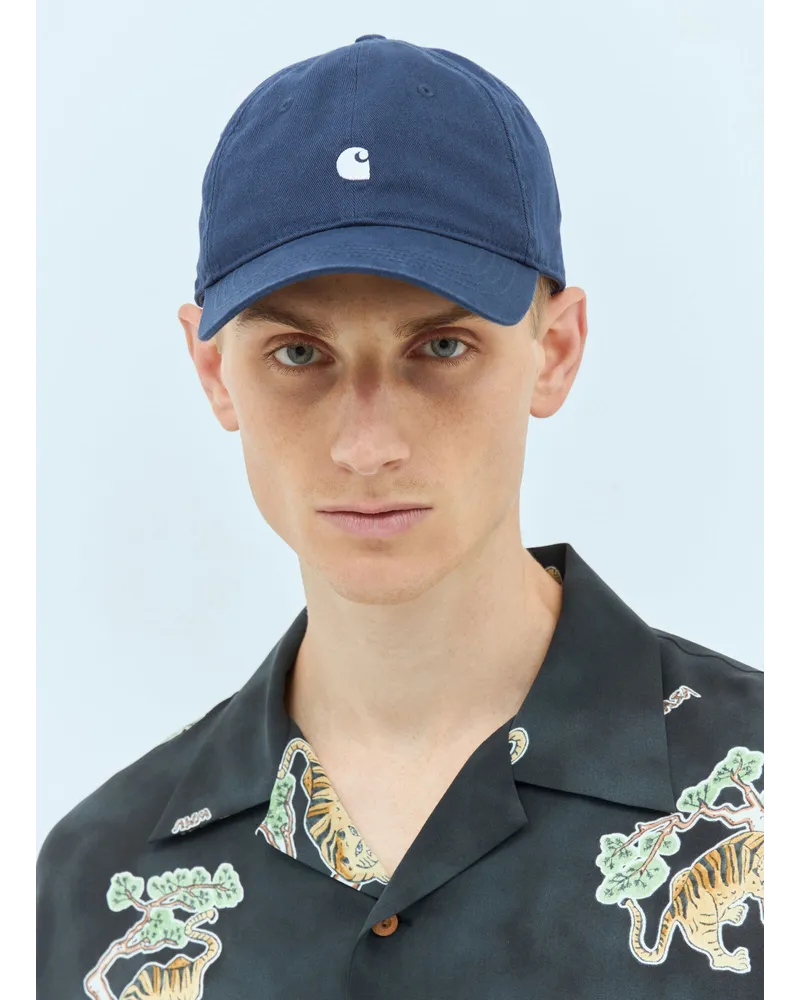 Carhartt WIP Madison Logo Baseball Cap Navy