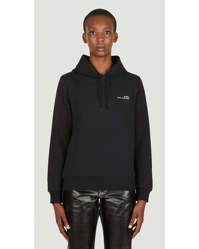 A.P.C. Item Hooded Sweatshirt Black