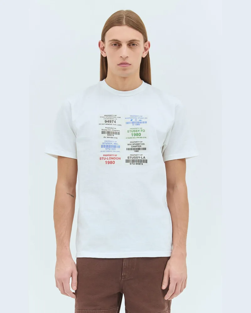 Stüssy Codes T White