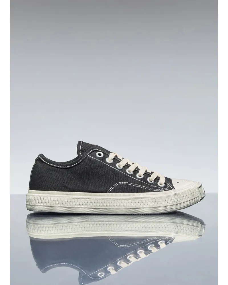 Acne Studios Canvas Low Top Sneakers Black