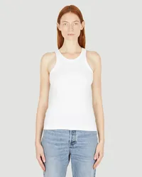 Totême Curved Rib Tank Top White