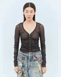 Acne Studios Mesh Blouse Grey