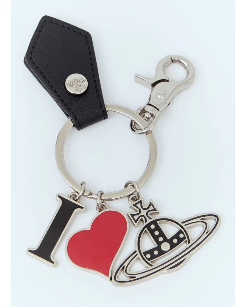 Vivienne Westwood I Love Orb Keyring Silver