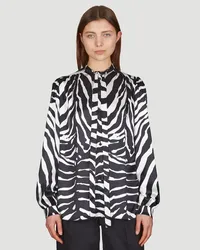 Dolce & Gabbana Zebra Print Shirt Black