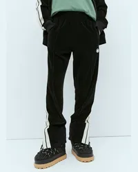 Moncler Logo Patch Velvet Track Pants Black