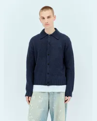 Acne Studios Polo Wool Cardigan Blue