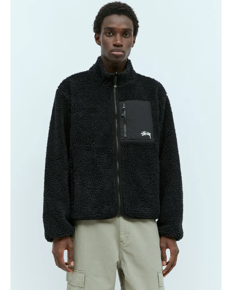 Stüssy Sherpa Reversibe Jacket Black