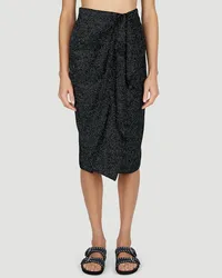 Isabel Marant Alyssa Gathered Skirt Black