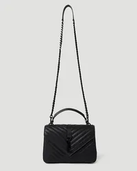 Saint Laurent College Medium Shoulder Bag Black