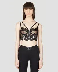 Dolce & Gabbana Floral Lace Bralette Top Black