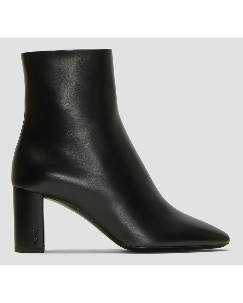 Saint Laurent Lou Ankle Boots Black