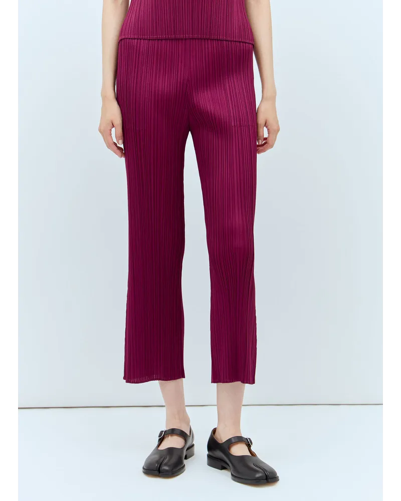 Issey Miyake May Pants Burgundy