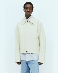 Bottega Veneta Canvas Blouson Jacket Beige