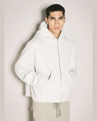 Entire Studios Eternal Zip Hooded Sweatshirt White