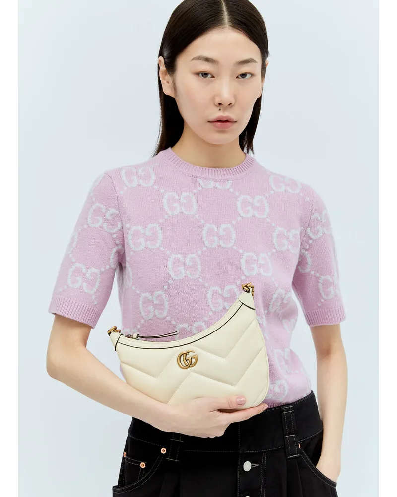 Gucci Gg Marmont Small Shoulder Bag White