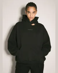 Balenciaga Back Hooded Sweatshirt Black