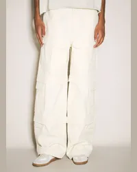 Entire Studios Canvas Cargo Pants Cream