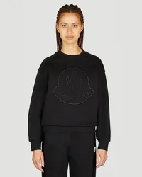 Moncler Embossed Logo Sweatshirt Black