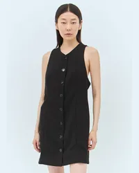 Ganni Twill Suiting Mini Dress Black