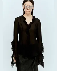 Acne Studios Ruffle Bouse Black