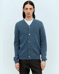 Comme des Garçons Wool Knit Cardigan Blue