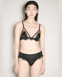 Dolce & Gabbana Lace Trim Bra Black