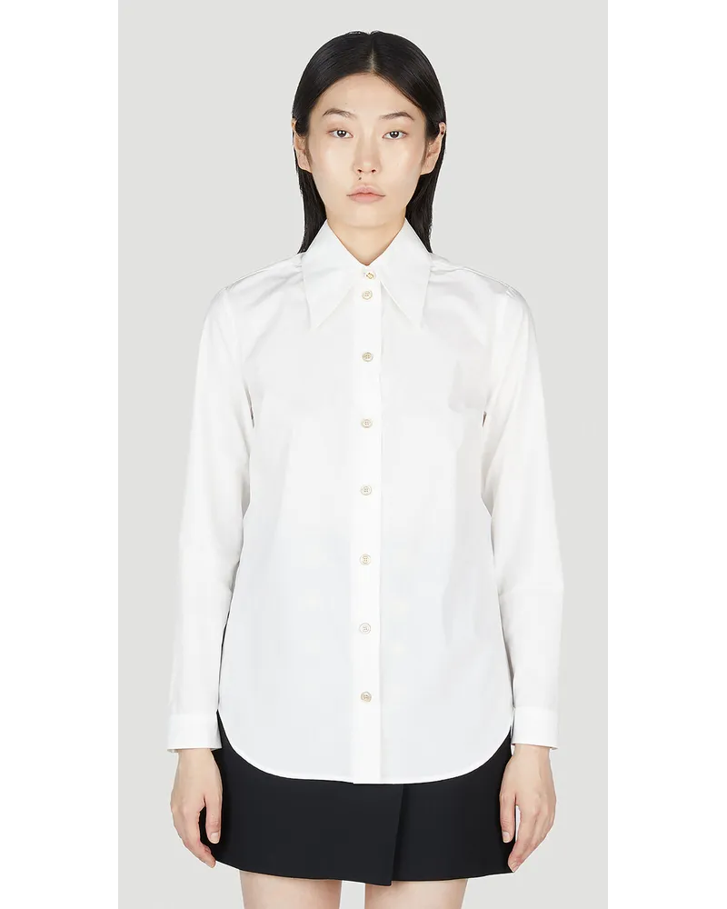 Gucci Point Collar Shirt White