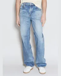 Saint Laurent Long Baggy Jeans Blue