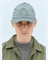 Stone Island Logo Embroidery Baseball Cap Grey