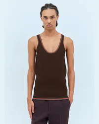 Gucci Web Tank Top Brown