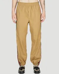 Gucci Web Stripe Track Pants Camel