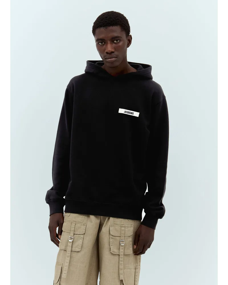 Jacquemus Le Hoodie Gros Grain Sweatshirt Black