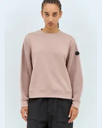 Moncler Wool Panels Sweatshirt Pink