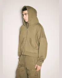 Entire Studios Eternal Zip Hooded Sweatshirt Green