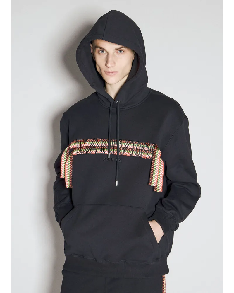 Lanvin Curblace Hooded Sweatshirt Black