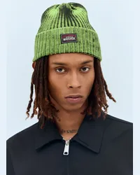 Stüssy Workgear Spray Cuff Beanie Hat Green