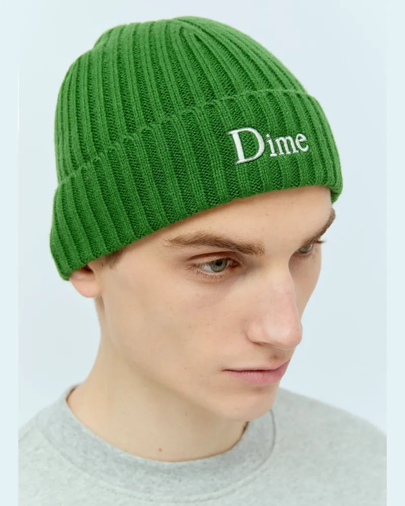 Dime Classic Fold Beanie Hat Green