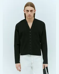 Jacquemus Le Cardigan Plissé Black