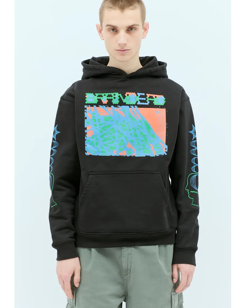 Brain Dead Videosphere Hooded Sweatshirt Black