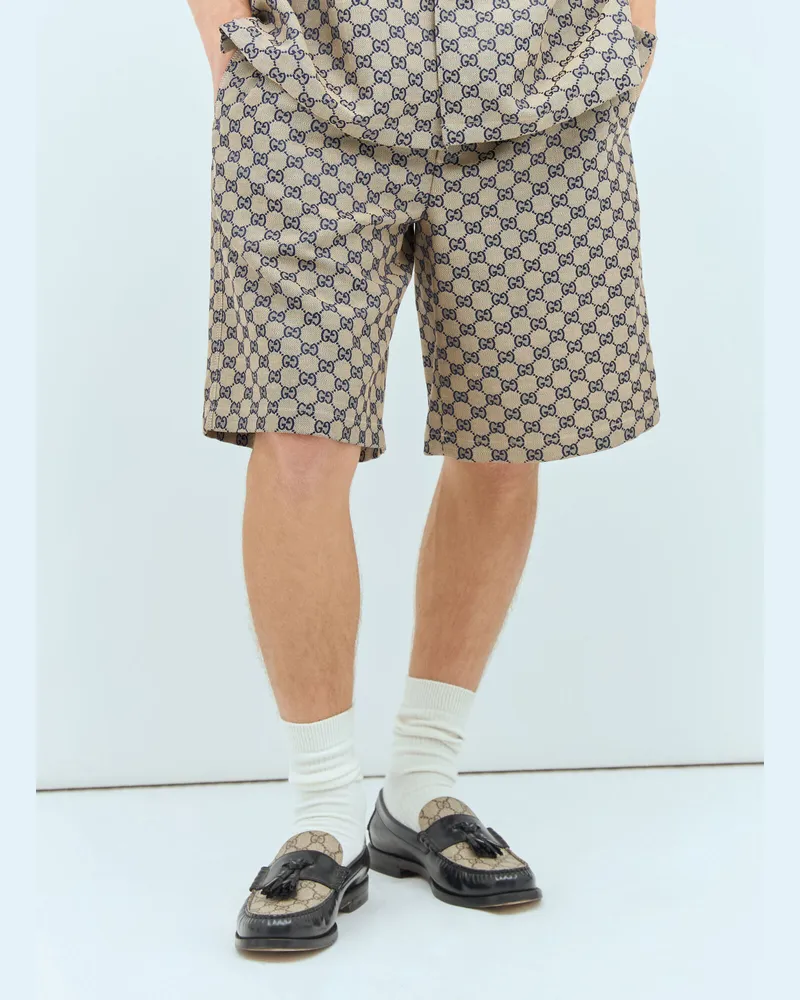 Gucci Gg Linen Beige