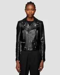 Saint Laurent Motorcycle Leather Jacket Black